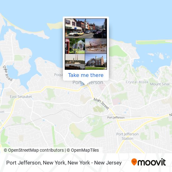Port Jefferson, New York map