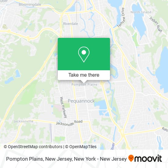 Mapa de Pompton Plains, New Jersey