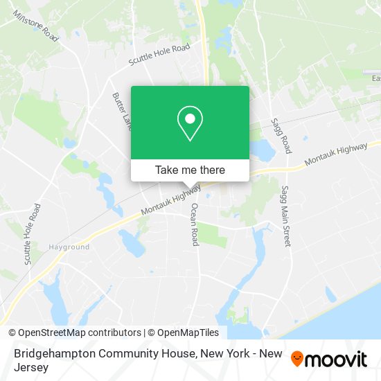 Bridgehampton Community House map