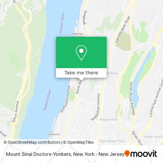 Mapa de Mount Sinai Doctors-Yonkers
