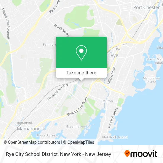 Rye City School District map