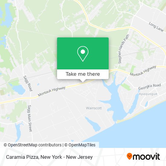 Caramia Pizza map