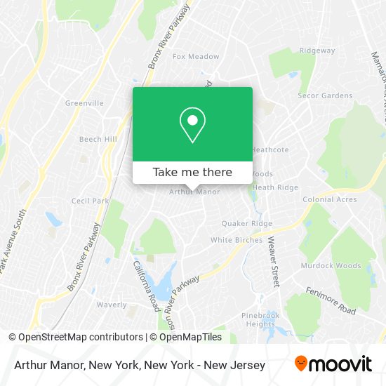 Arthur Manor, New York map