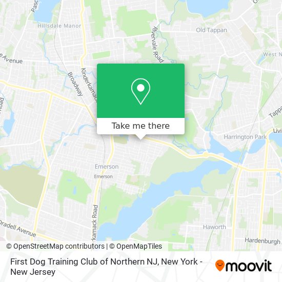 First Dog Training Club of Northern NJ map
