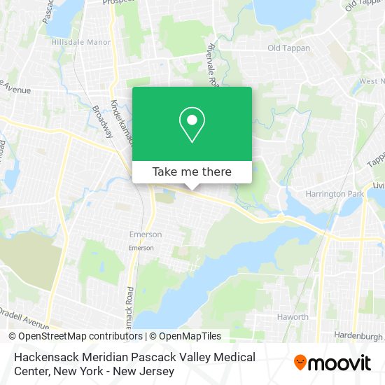 Hackensack Meridian Pascack Valley Medical Center map