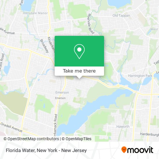 How to get to Florida Water in Westwood Nj by Bus Subway or Train