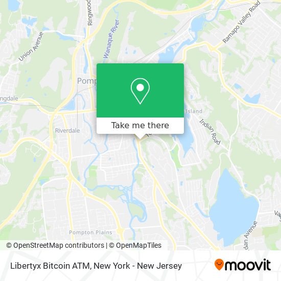 Mapa de Libertyx Bitcoin ATM