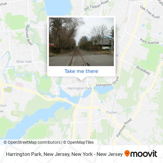 Mapa de Harrington Park, New Jersey