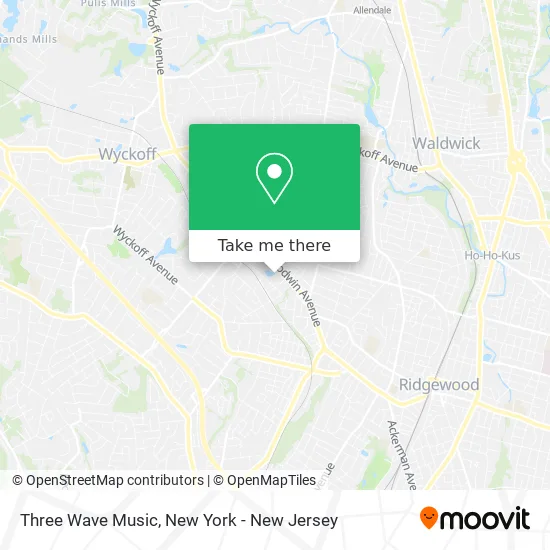 Three Wave Music map