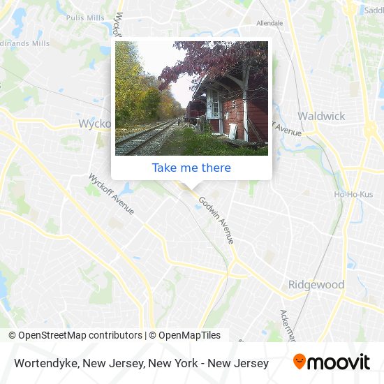Wortendyke, New Jersey map