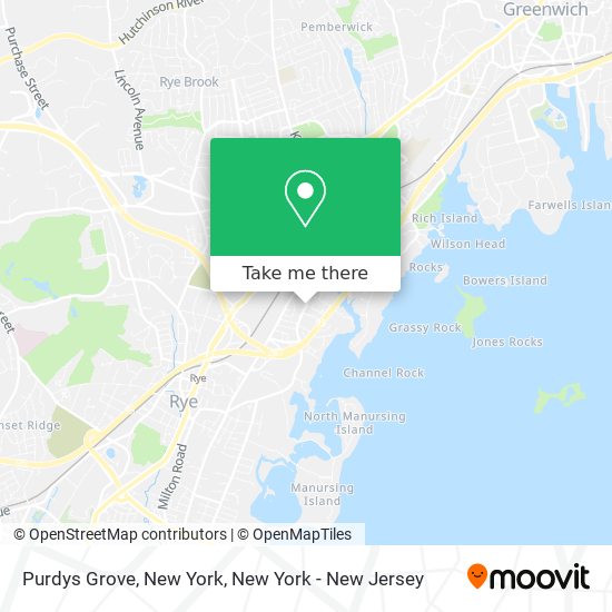 Mapa de Purdys Grove, New York