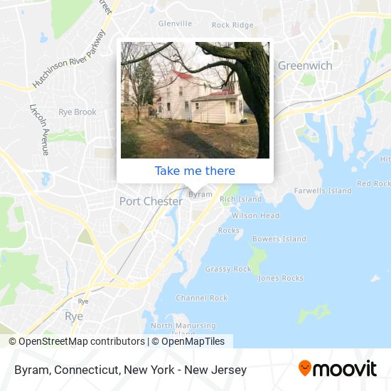 Byram, Connecticut map