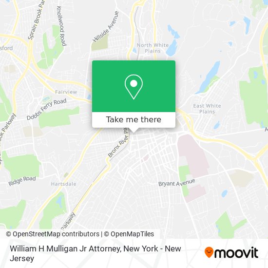 William H Mulligan Jr Attorney map