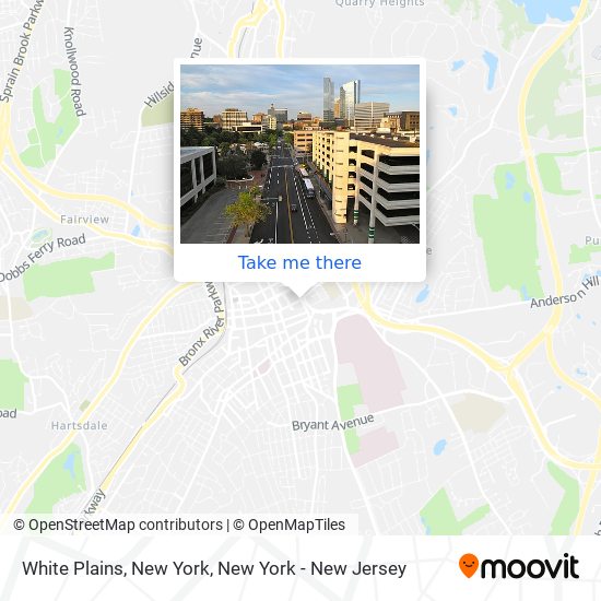 Mapa de White Plains, New York