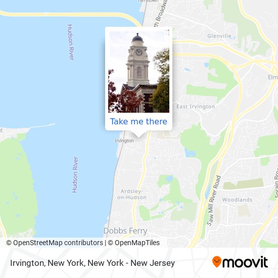 Mapa de Irvington, New York