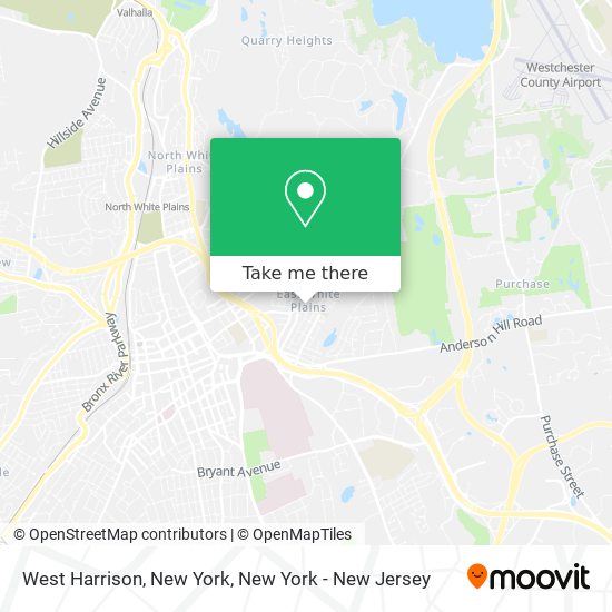 West Harrison, New York map