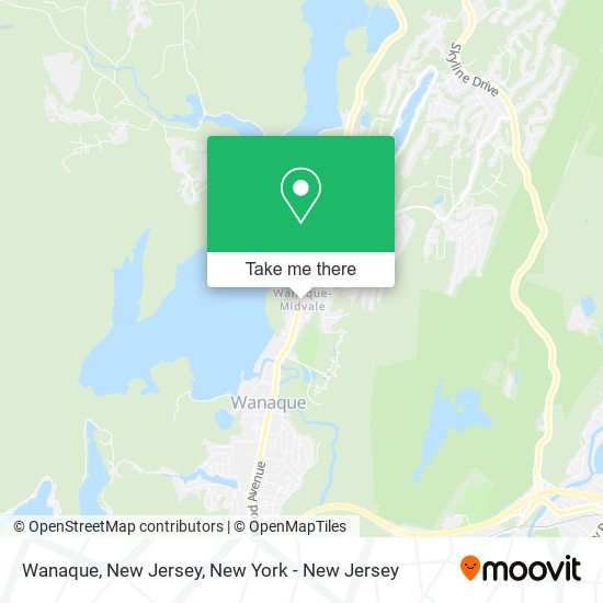 Mapa de Wanaque, New Jersey