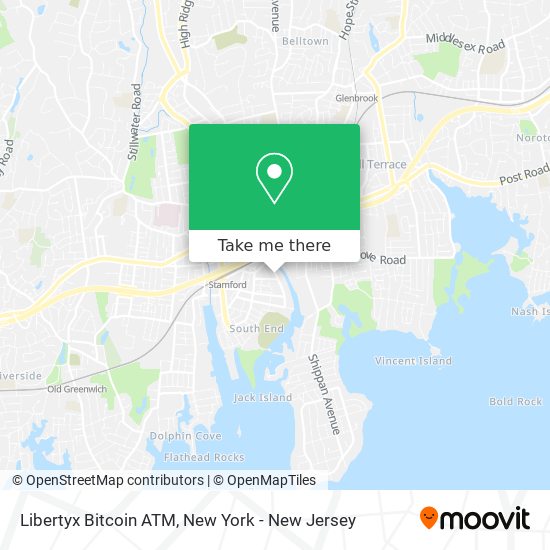 Mapa de Libertyx Bitcoin ATM