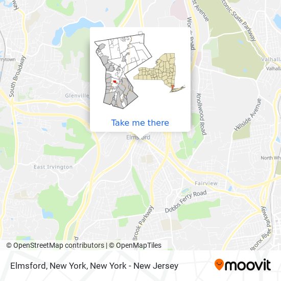 Elmsford, New York map