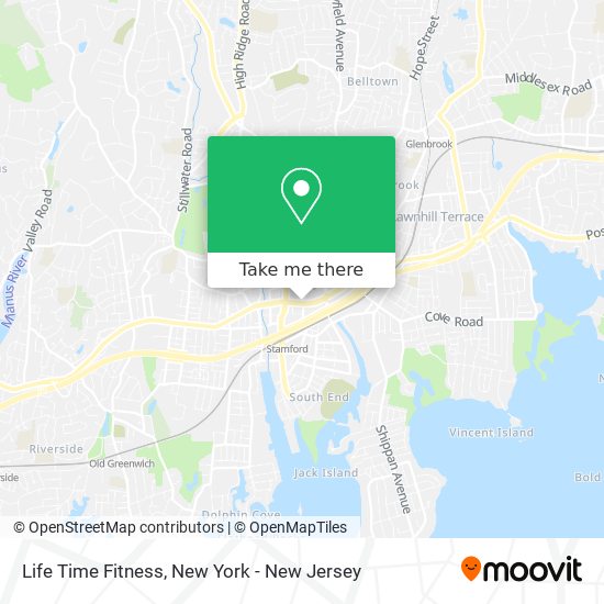 Mapa de Life Time Fitness