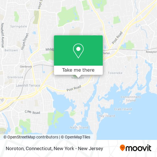 Mapa de Noroton, Connecticut