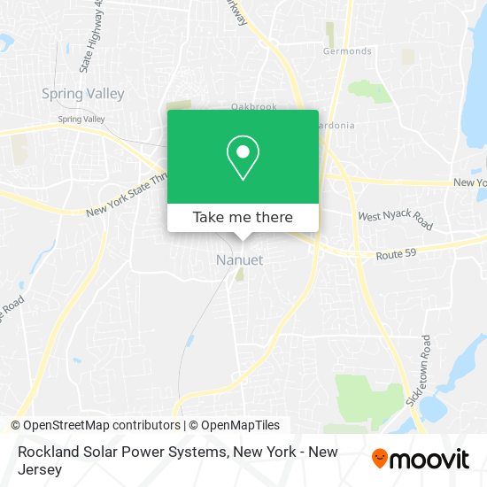 Rockland Solar Power Systems map