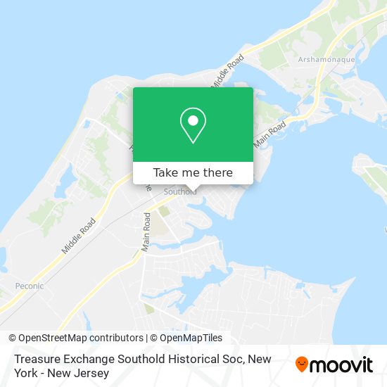 Treasure Exchange Southold Historical Soc map