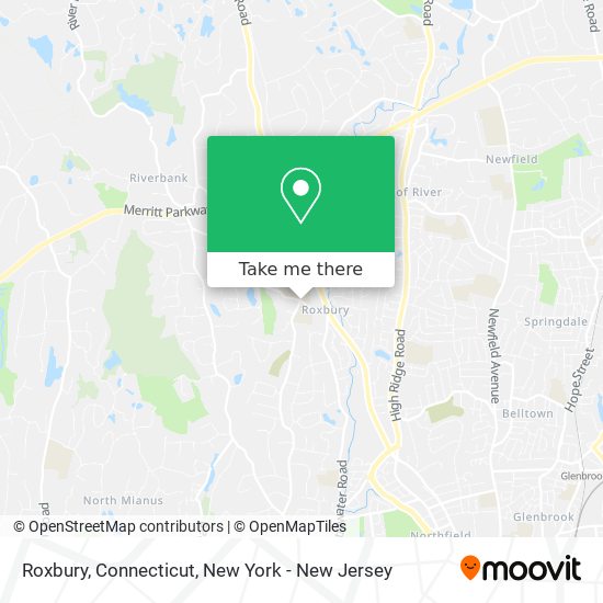 Mapa de Roxbury, Connecticut