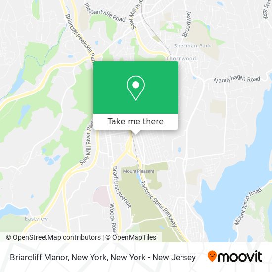 Briarcliff Manor, New York map