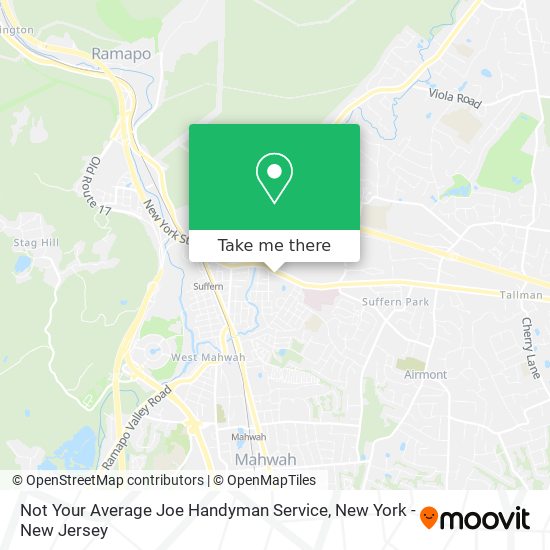 Not Your Average Joe Handyman Service map