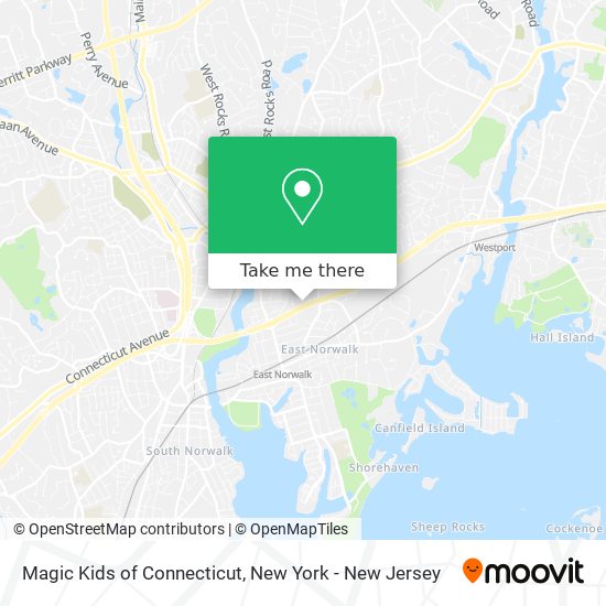 Mapa de Magic Kids of Connecticut