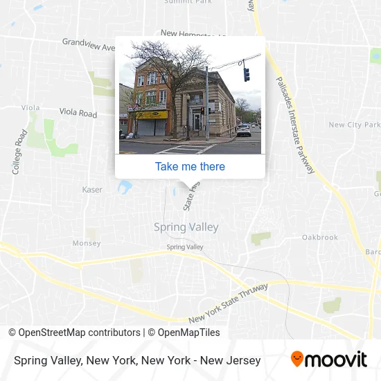 Spring Valley, New York map