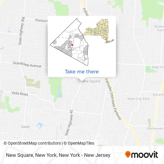 New Square, New York map