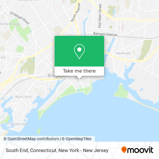 Mapa de South End, Connecticut