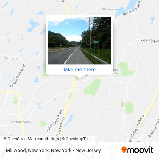 Mapa de Millwood, New York