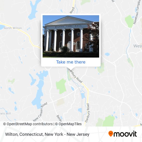 Mapa de Wilton, Connecticut