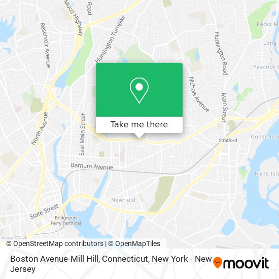 Boston Avenue-Mill Hill, Connecticut map