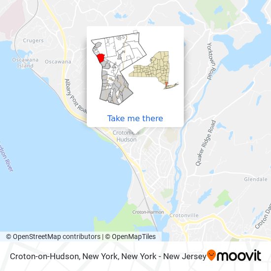 Croton-on-Hudson, New York map