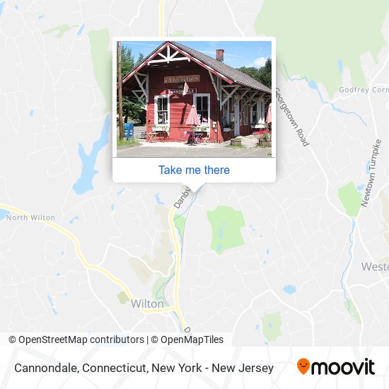 Cannondale, Connecticut map