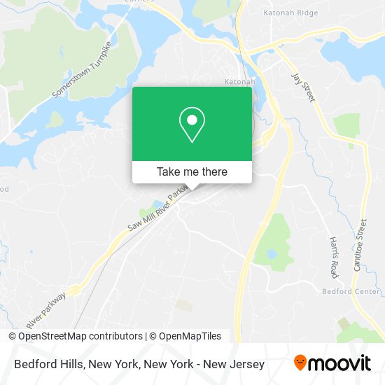 Mapa de Bedford Hills, New York