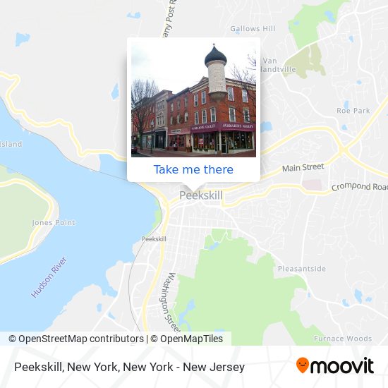 Peekskill, New York map