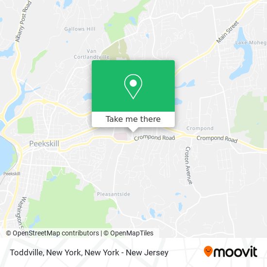 Toddville, New York map