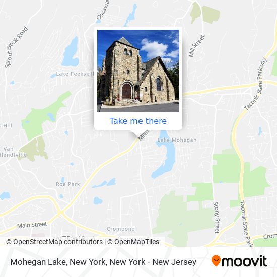 Mohegan Lake, New York map