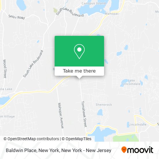 Baldwin Place, New York map
