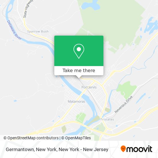 Mapa de Germantown, New York