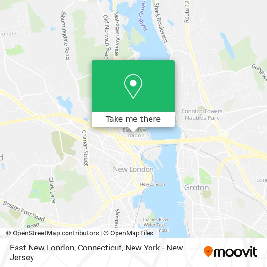 East New London, Connecticut map