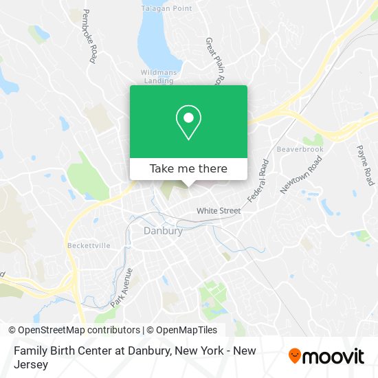 Family Birth Center at Danbury map