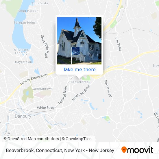 Mapa de Beaverbrook, Connecticut