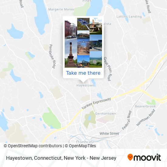 Mapa de Hayestown, Connecticut