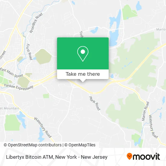 Mapa de Libertyx Bitcoin ATM